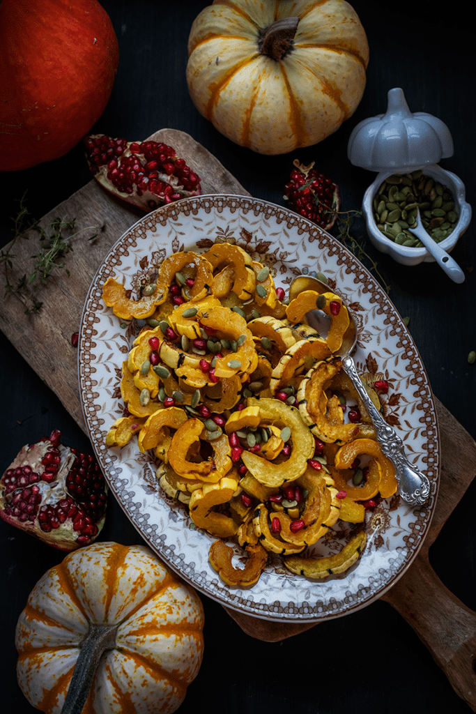 Delicata Squash with Maple & Thyme