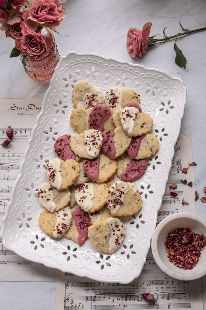 Pistachio Rose Shortbread